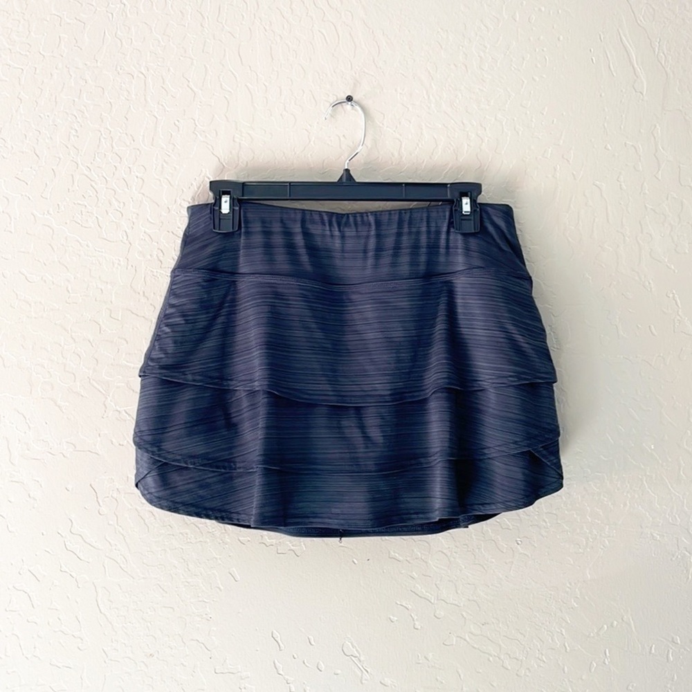 🌿Final Sale Athleta Charcoal Swagger‎ Layered Athletic Skort
